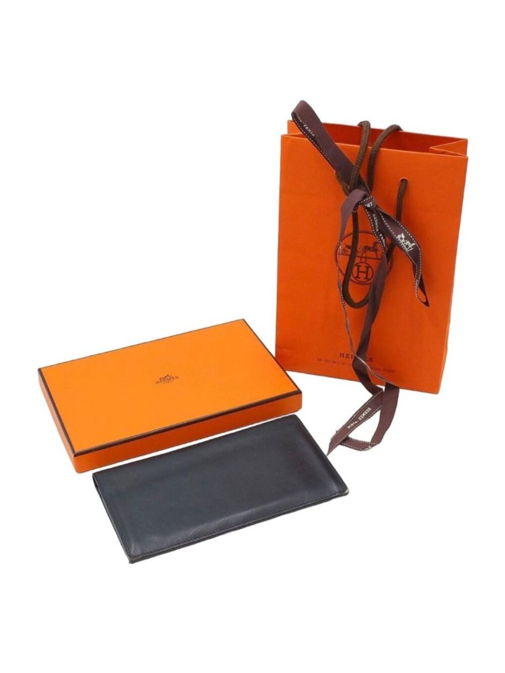 Hermes Citizen Twill Long Silk in Bifold Wallet